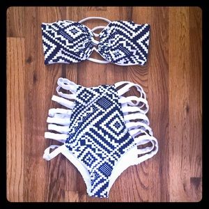 2 piece high waist bikini!